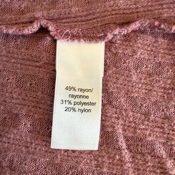 Maurices Ribbed Knit Open Front Cardigan With Pockets & Button-Back Detail - Mau - Picture 9 of 11